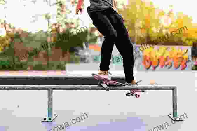 A Close Up Of A Skateboarder's Feet As They Grind On A Rail Just Skateboard Photos Big Of Photographs Pictures Of Skateboarding Skateboarders Vol 1