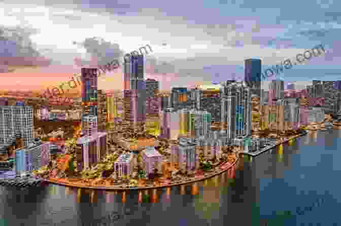 A Panoramic View Of Miami's Iconic Skyline, Featuring The Towering Skyscrapers Of Brickell And The Sparkling Waters Of Biscayne Bay Miami Pocket Size Travel Guide: Discover All The Best Restaurants Activities And Attractions Including The NIghtlife In Miami