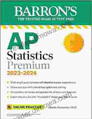 AP Statistics Premium 2024: 9 Practice Tests + Comprehensive Review + Online Practice (Barron S Test Prep)